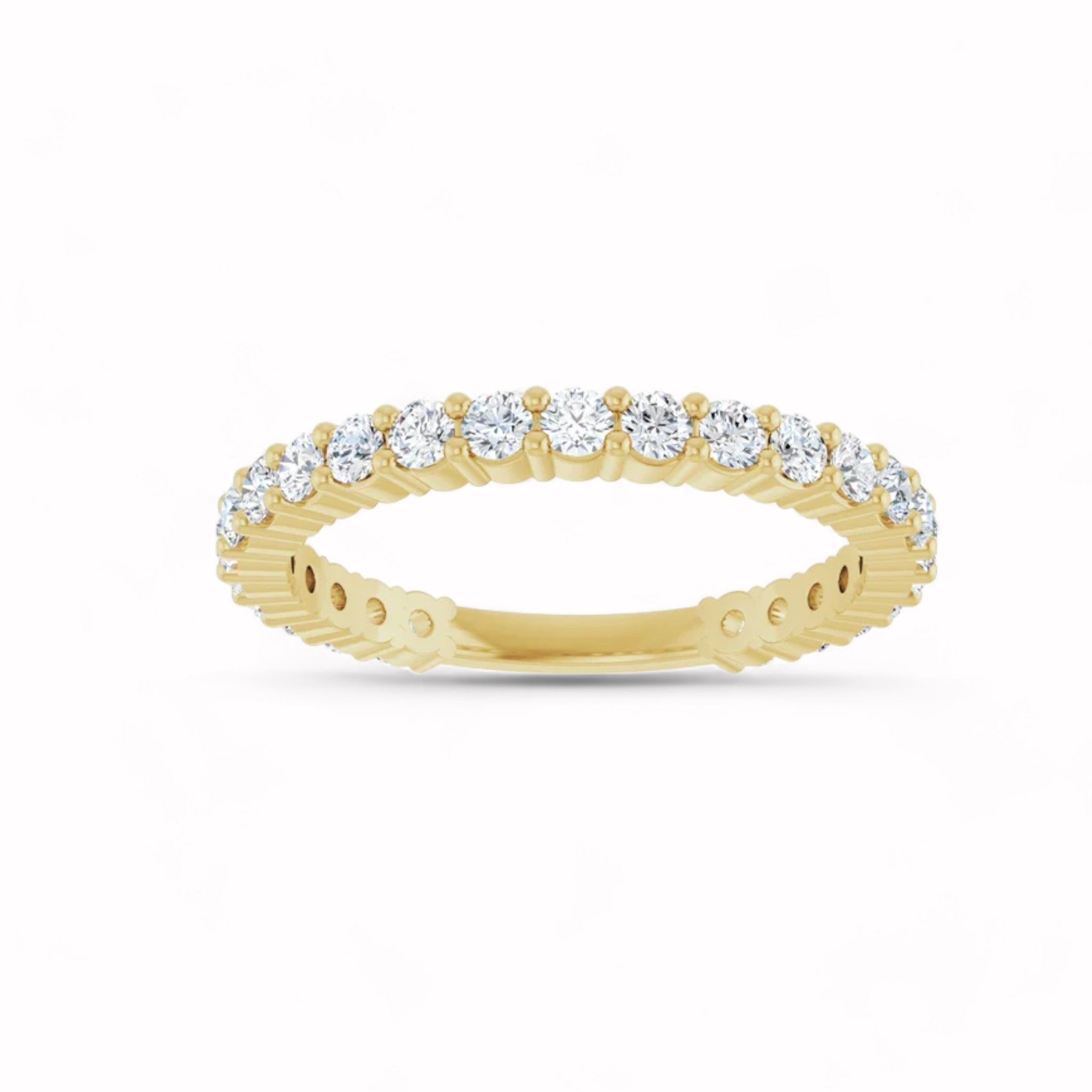 Black Diamond - Women’s Ring - APHRODITE - 14K Yellow Gold - 7/8 CTW Diamond Anniversary Band - Lady Elysium Black Diamond