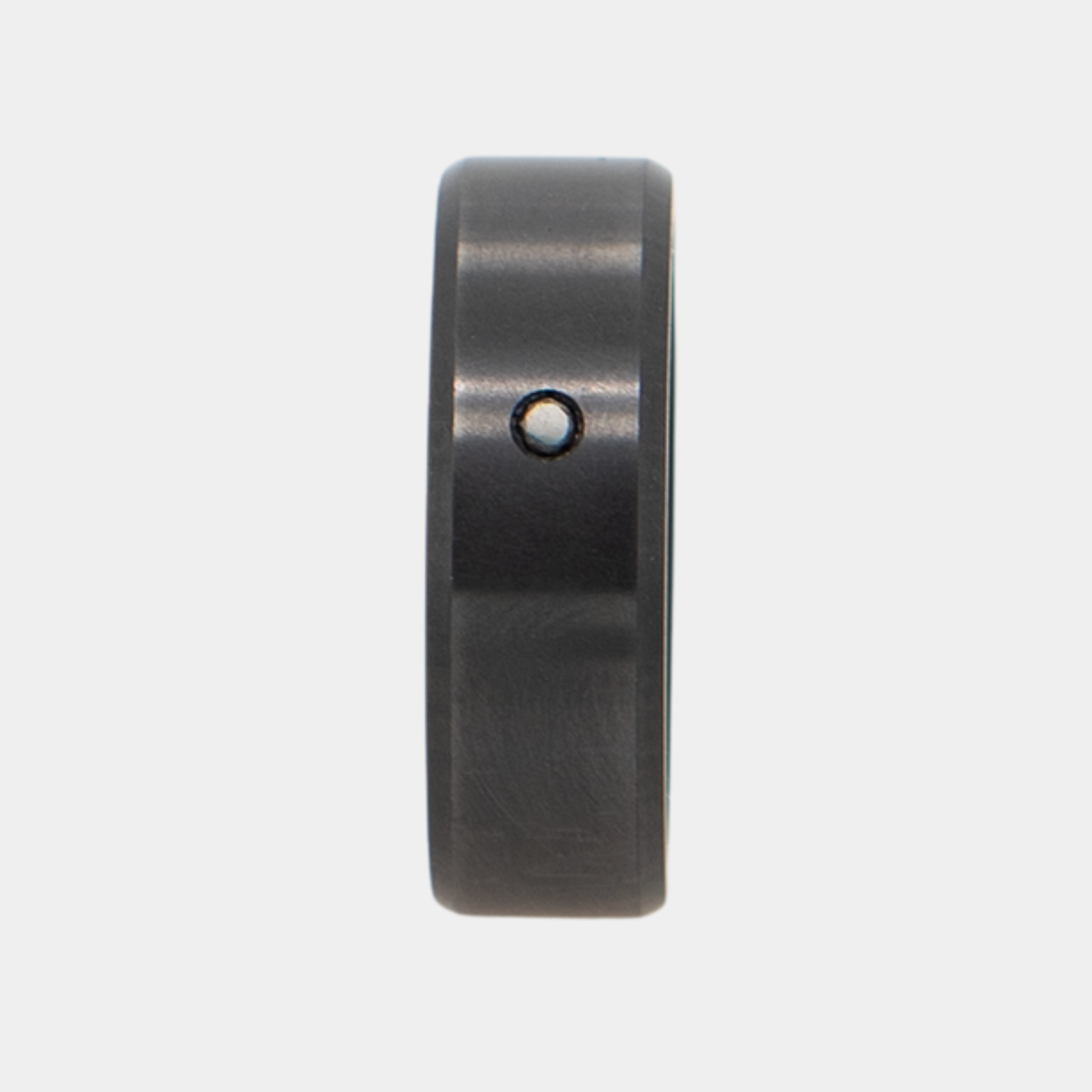ARES 8mm - Size 12 - Satin Finish Four Stone Inset - SHIPS WITHIN 2 BUSINESS DAYS