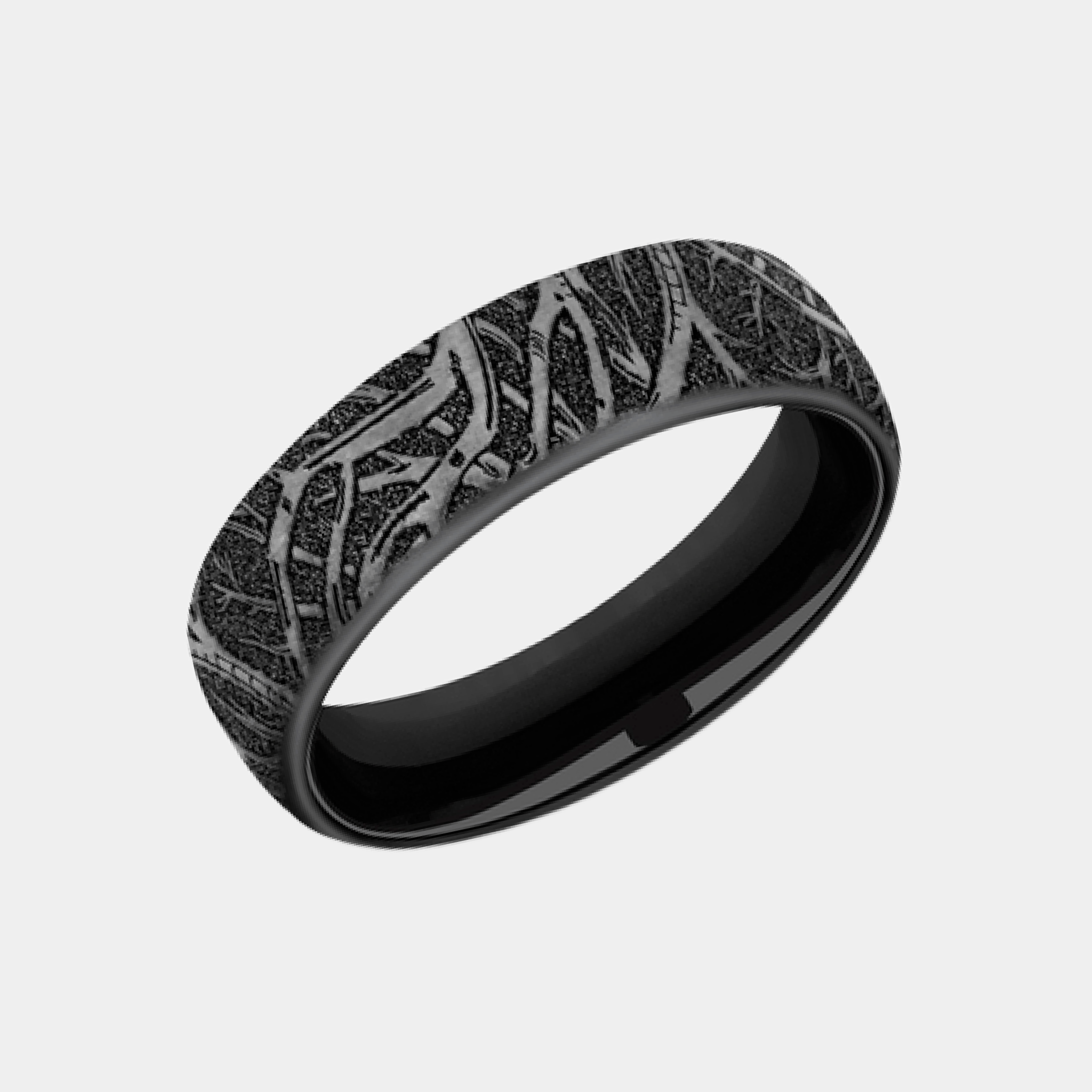 Men's Wedding Band | The Artemis | Black Titanium | Elysium