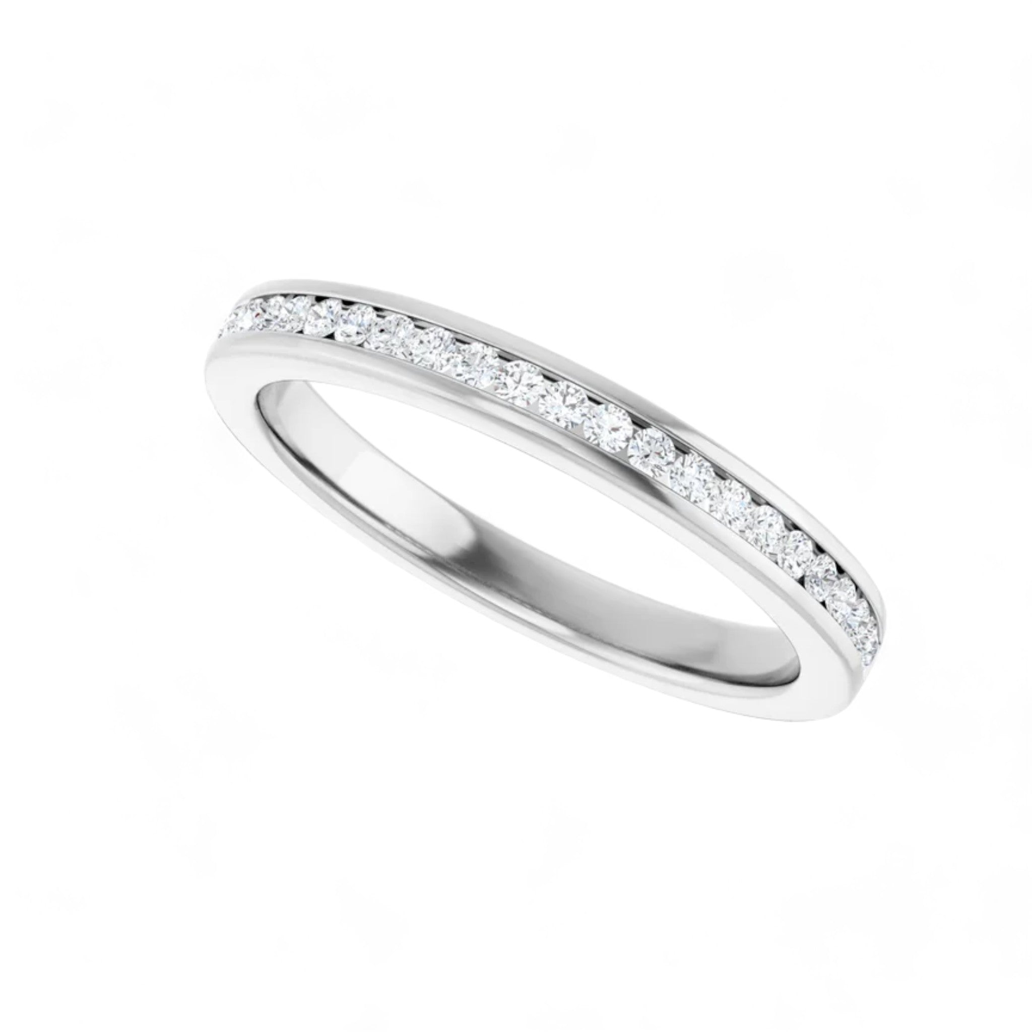 Black Diamond - Women’s Ring - ATHENA - 14K White Gold - 1/5 CTW Diamond Anniversary Band - Lady Elysium Black Diamond