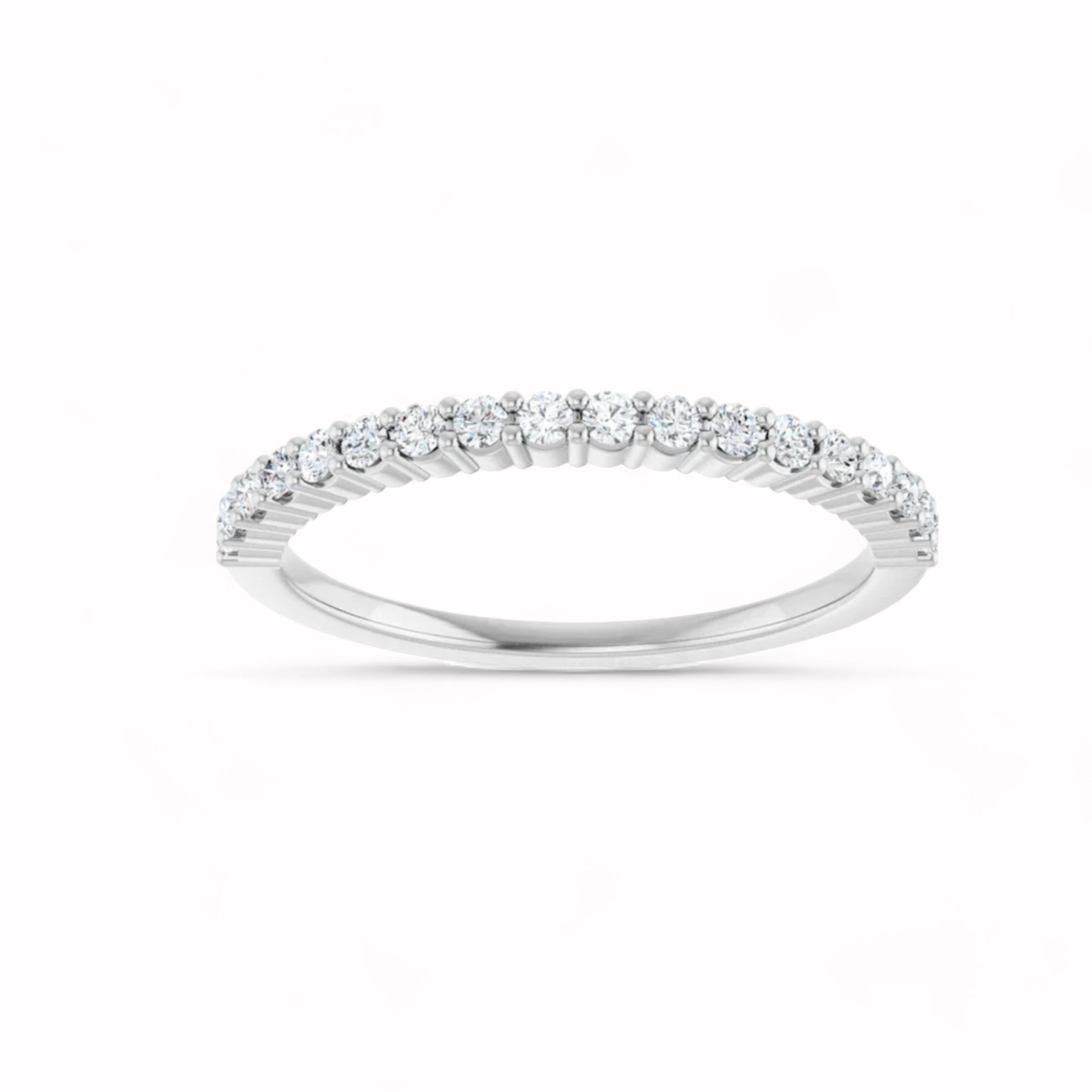 Black Diamond - Women’s Ring - CIRCE - 14K White Gold - 1/4 CTW Diamond Anniversary Band - Lady Elysium Black Diamond