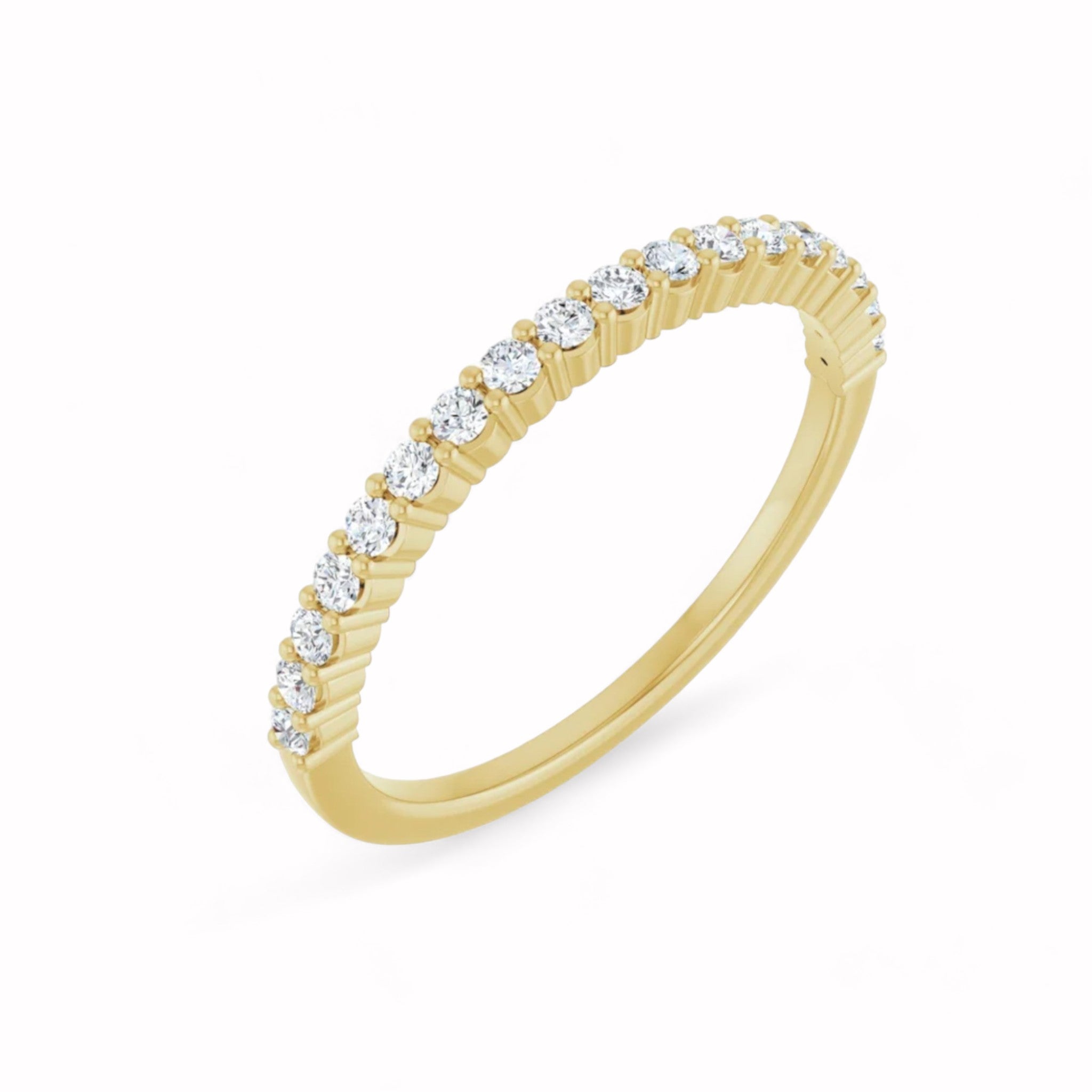 Black Diamond - Women’s Ring - CIRCE - 14K Yellow Gold - 1/4 CTW Diamond Anniversary Band - Lady Elysium Black Diamond