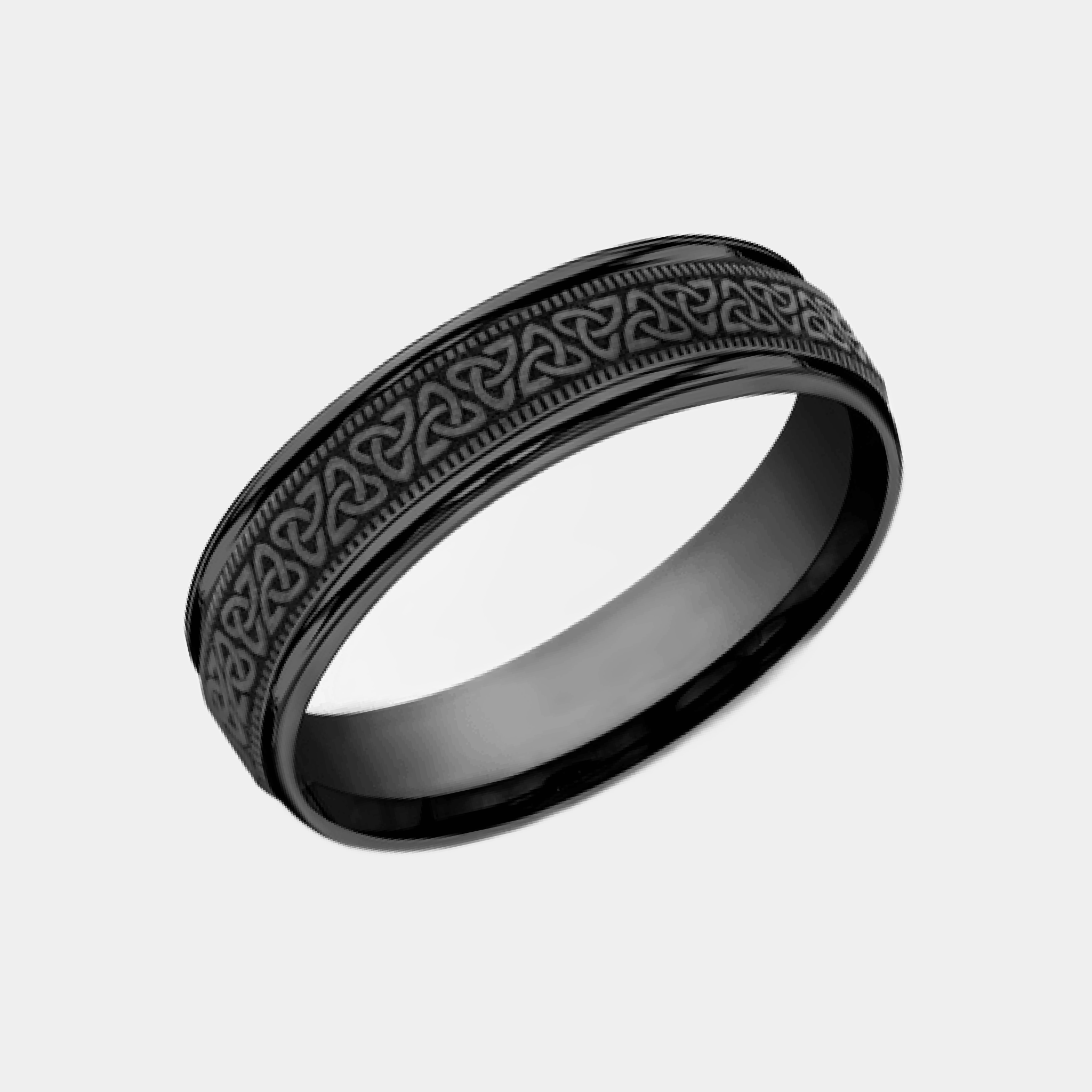 Men's Wedding Band | The Dublin | Black Titanium | Elysium